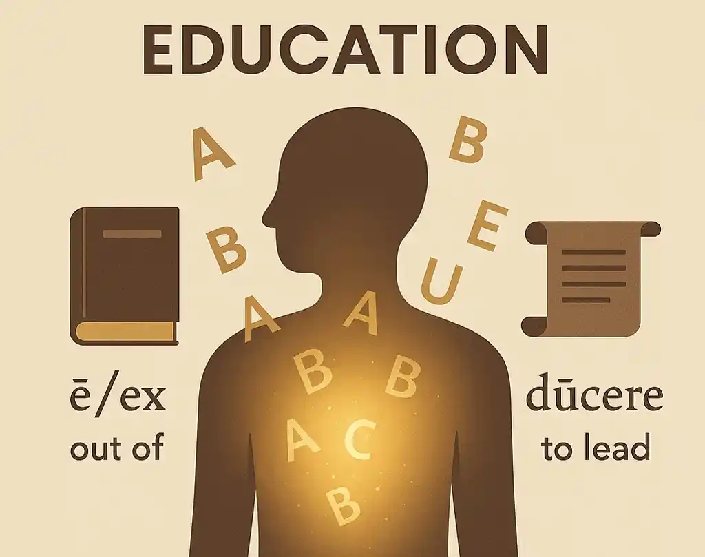 Education concept - Macnaha asalka ah iyo aragtiyaha education